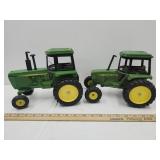 2 Metal &  Plastic John Deere 10" Long Tractor