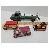 VTG  Metal Toy Truck 9" L , Tonka Toys, Tootsie+