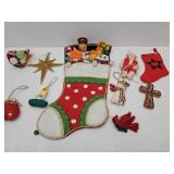 Vintage Felt Christmas Stocking & more!