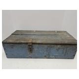 Primitive Wood Storage Box 23 x 10.5 x 6 .5" h