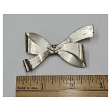 VTG Sterling Silver Truart Bow Pin