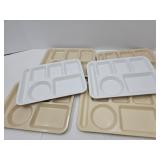 6 Texas Ware Divided Lunch Trays