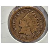 1908 S Indian Head Penny