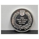 Liberty Silver  1 Troy Oz. Silver Round