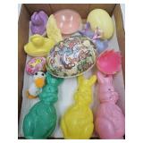 Vintage Easter Eggs Tin ,Plastic & Germany Cardbo