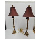 32" high  Pair of Lamps