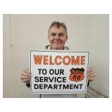 Porcelain Sign  WELCOME PHILLIPS 66 16 x 12 1/2"