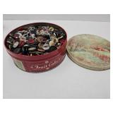 Vintage Tin Full of Buttons