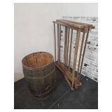 Primitive Drying Rack or Display &18" h Wooden Nai