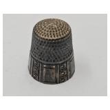 Antique 1900 Sterling Silver Thimble