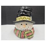 10" high Snowman Cookie Jar