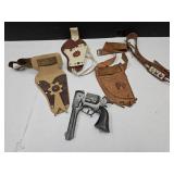 Toy Gun Holsters, Belt, Red Indian Lodge Gun Broke