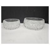 2  Glass Serving Bowls