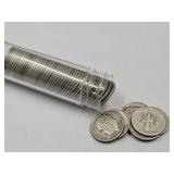 Tube of 1949 D Roosevelt Silver Dimes