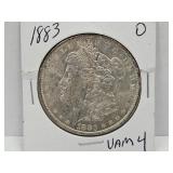 1883 O Morgan Silver Dollar