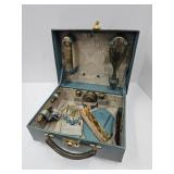 Vintage Florence M. Allen Travel Case w Groom Kit