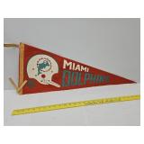 Vintage 1967 Miami Dolphins Pennant NFL