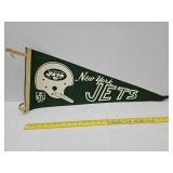 Vintage 1967 New York Jets Pennant Felt