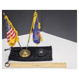 DAV Veterans Flags 11" high With Base Holders