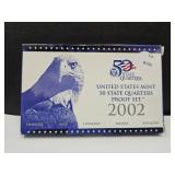 2002 US Mint 50 State Qtrs. Proof Set