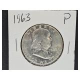 1963 Siver Franklin Half Dollar