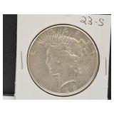 1923 S Silver Peace Dollar Coin