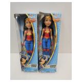 2- DC Super Hero Wonder Woman Dolls