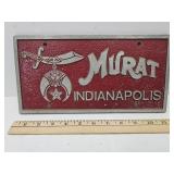 Vintage Cast  Auminum Murat License Plate