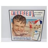 Framed Litho USA CHESTERFIELD Cigarette Poster