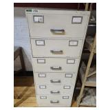 6 Drawer File Cabinet 21 x 53" high