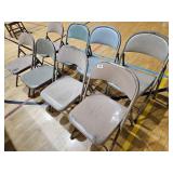 8 Metal Chairs