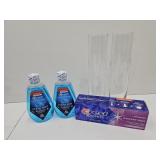 NEW Crest 3D White Mouth Wash & 2 Vases