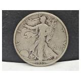 1935 D Walking Liberty Silver Half Dollar Coin