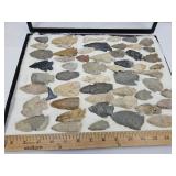 LG Lot Nice Indian Artifacts Arrowheads 16 x 12"