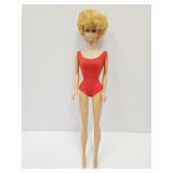 VTG Blonde Bubble Cut Barbie Doll VGC Except Green