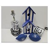 COLTS Desk #1 Lamp, Purse, Birdhouse & Footballs