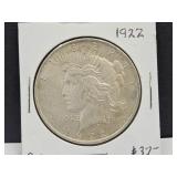 1922 Morgan Silver Dollar Coin