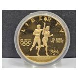 1984 Olympic Gold Ten Dollar Coin