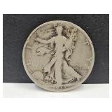 1933 S Walking Liberty Silver Half Dollar