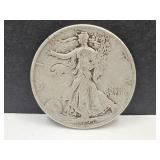 1929 D Walking LIberty Silver Half Dollar