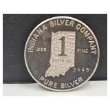 Indiana Silver Company 1 oz. Silver Round