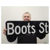 2 Sided 24"  L   BOOTS  Street Sign