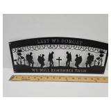 Military Metal Wall Art 16x6"