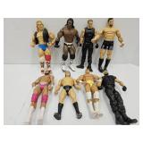 Lot of 8  Wrestling Action Figures