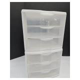 2 - 3 Drawer Storage  Organizers 11 x 9.5"h Each