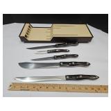 5 Piece Cutco Knife Set w Holder