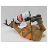 Deer Wine Bottle Holder w Genesee Beer Can