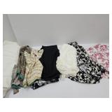 2 - Aprons, Lot of Clothes- Lg & Bed Skirt