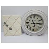 24" W Wall Clock & Bullentin Board