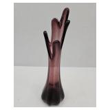 MCM 10.5" high Swung Amethyst Glass Vase